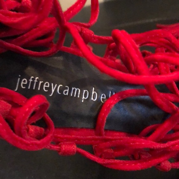 Jeffrey Campbell suede read tie up shoes 👠 - Picture 7 of 8